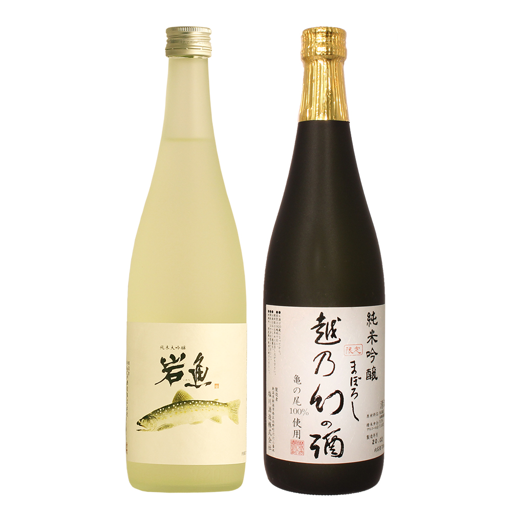 日本酒 送料無料 幻の酒米 亀の尾 純米大吟醸・純米吟醸酒セット 720ML